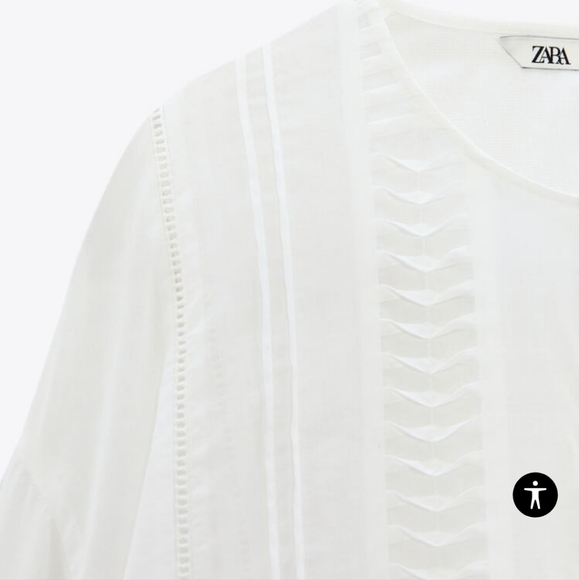 BLOUSE WITH ASYMMETRIC HEM SIZE L - Picture 10 of 11